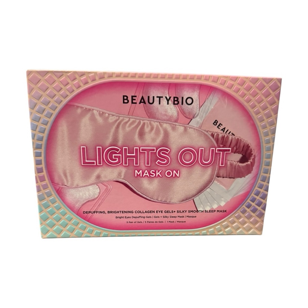 Beautybio Lights Out Mask On Collagen Eye Gels & Silky Smooth Sleep Mask New